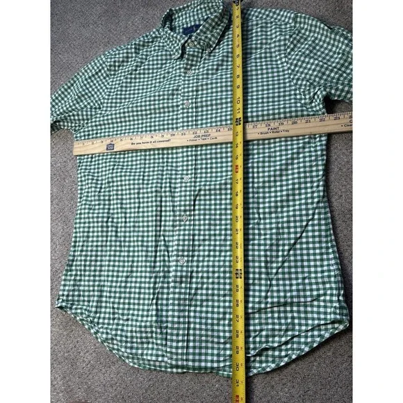 Polo Ralph Lauren Men's Large Slim Fit Stretch Oxford Button Down Shirt Gingham - Picture 8 of 9